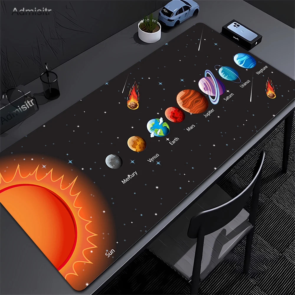 Solar System Planets Mouse Pad Large Computer XXL MousePads Keyboard MouseMat Gamer Soft Office Carpet Desk Mat Long Mouse Pads