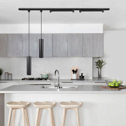 LED Track Pendant Lights 110-265V Chandelier Kitchen Led Ceiling Spotlight Dining Room Hanging Lamps For Living Room Home Decor