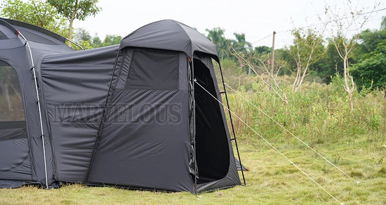 Hot Selling Large Connectable Big Family Camping Tent Dia. 460cm Geodesic Dome Tent with Modular Pod Tent Design 5 Bedrooms