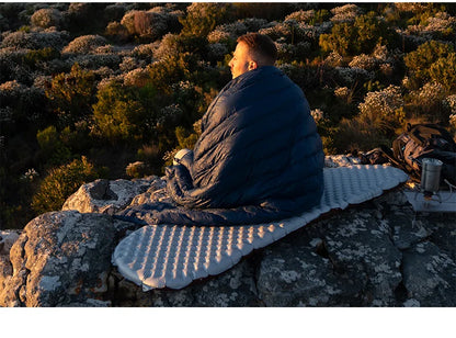 Naturehike Ultralight Backpacking Duck Down Sleeping Bag for Adults Warm Splicable Double Quilt 2 Person Sleeping Bags for Hiking Camping 3 Seasons