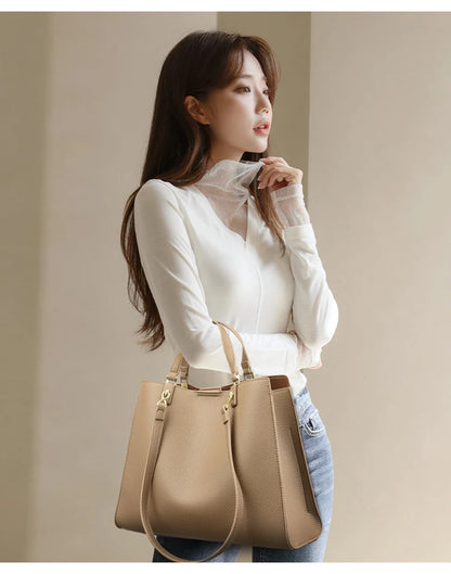 Genuine Brand Luxury Designer Women Bags High Quality Leather Shoulder Crossbody Messenger Tote Bag Large Handbag Purses