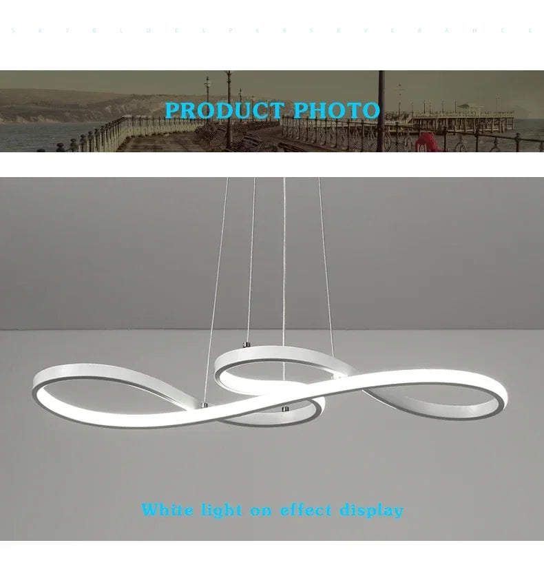 Room Decor LED Hanging Lights Modern Kitchen Island Pendant Lights Bar Table Dining Kitchen Led Remote Dimming Cord Pendant Lamp