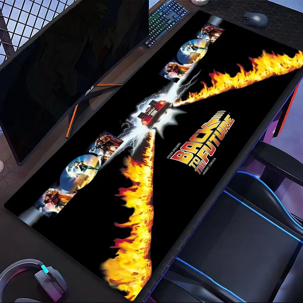Come Back To The Future Mouse Pad Tablet Laptop xl desktop mouse mat cute HD printing Gaming keyboard pad Player 90x40 cm