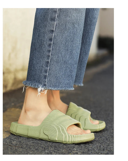 Summer Lightweight Beach Slides For Men Women Non Slip Soft Sole Solid Color Casual Sandals Couple Outdoor Slippers