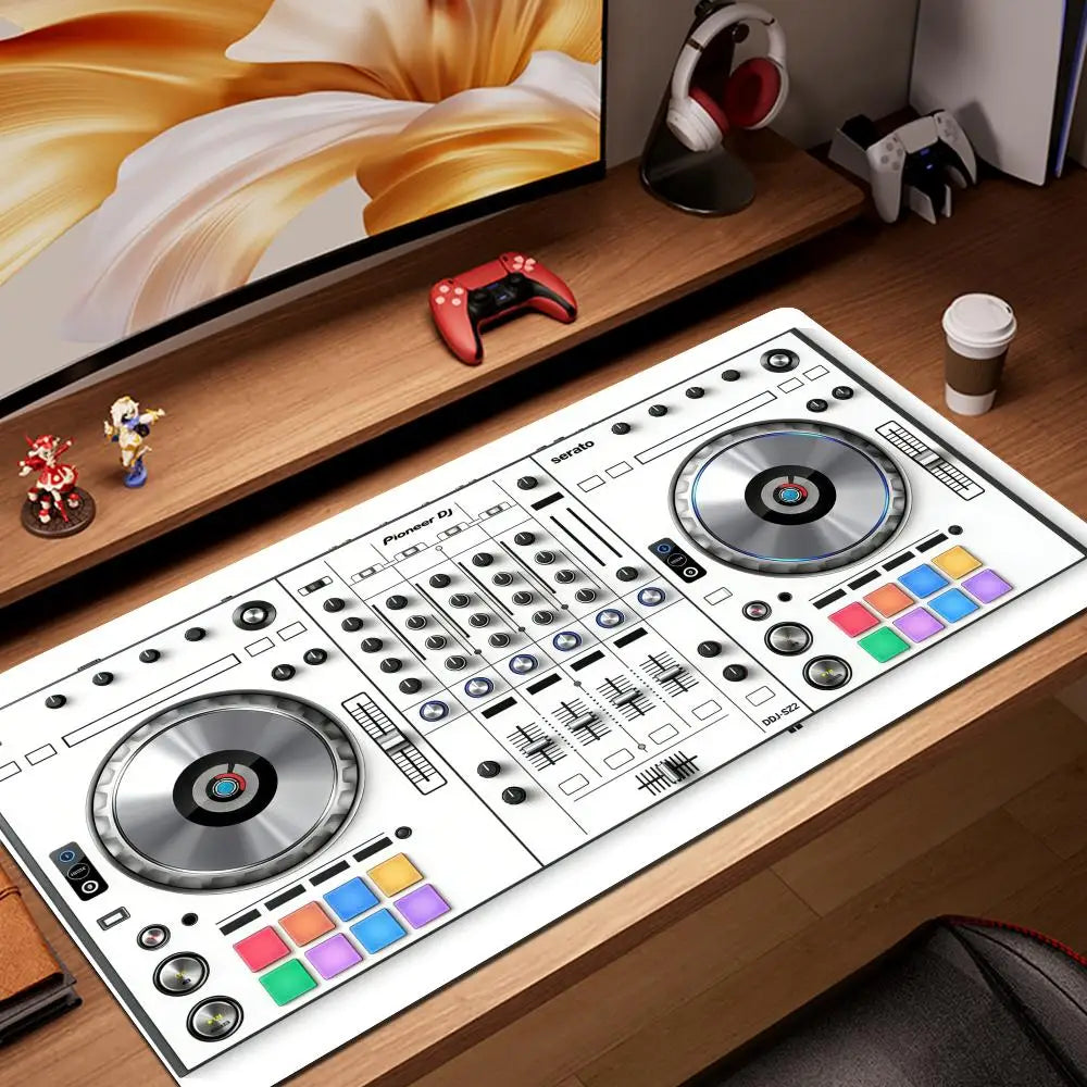 Radio Dj Workbench Mouse Pad Gamer XL Large HD HYBXAXC Desk Mats MousePads Natural Rubber Carpet Anti Slip Laptop Mice Pad