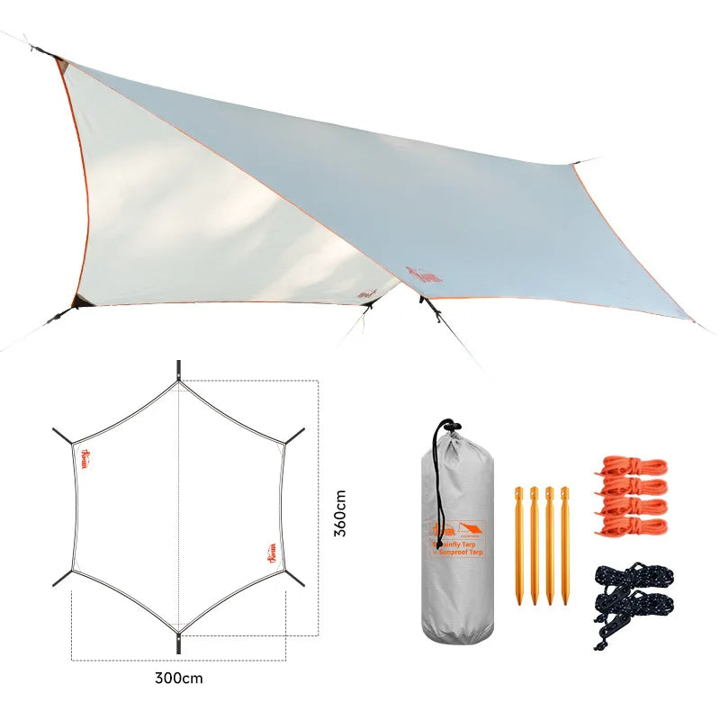 TRAVELER Bushcraft Quick-Deploy Hammock with Mosquito Net, Integrated Ridgeline & Anti-Roll Design for Wilderness Camping