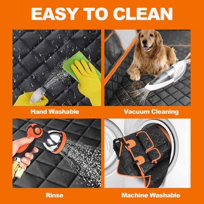 Dog Car Seat Cover Waterproof Pet Dog Carriers Travel Mat Rear Back Seat Safety Pad Hammock For Small Medium Large Dogs Car