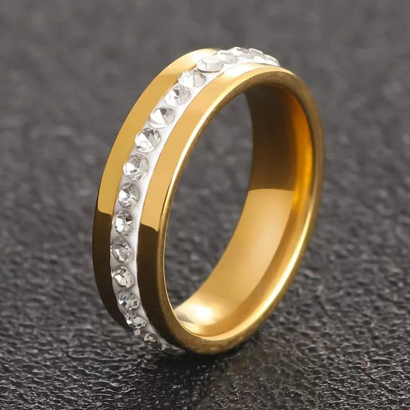Trendy Women Rings with Brilliant Cubic Zirconia Luxury Engagement Rings Fashion Wedding Party Jewelry Drop Shipping