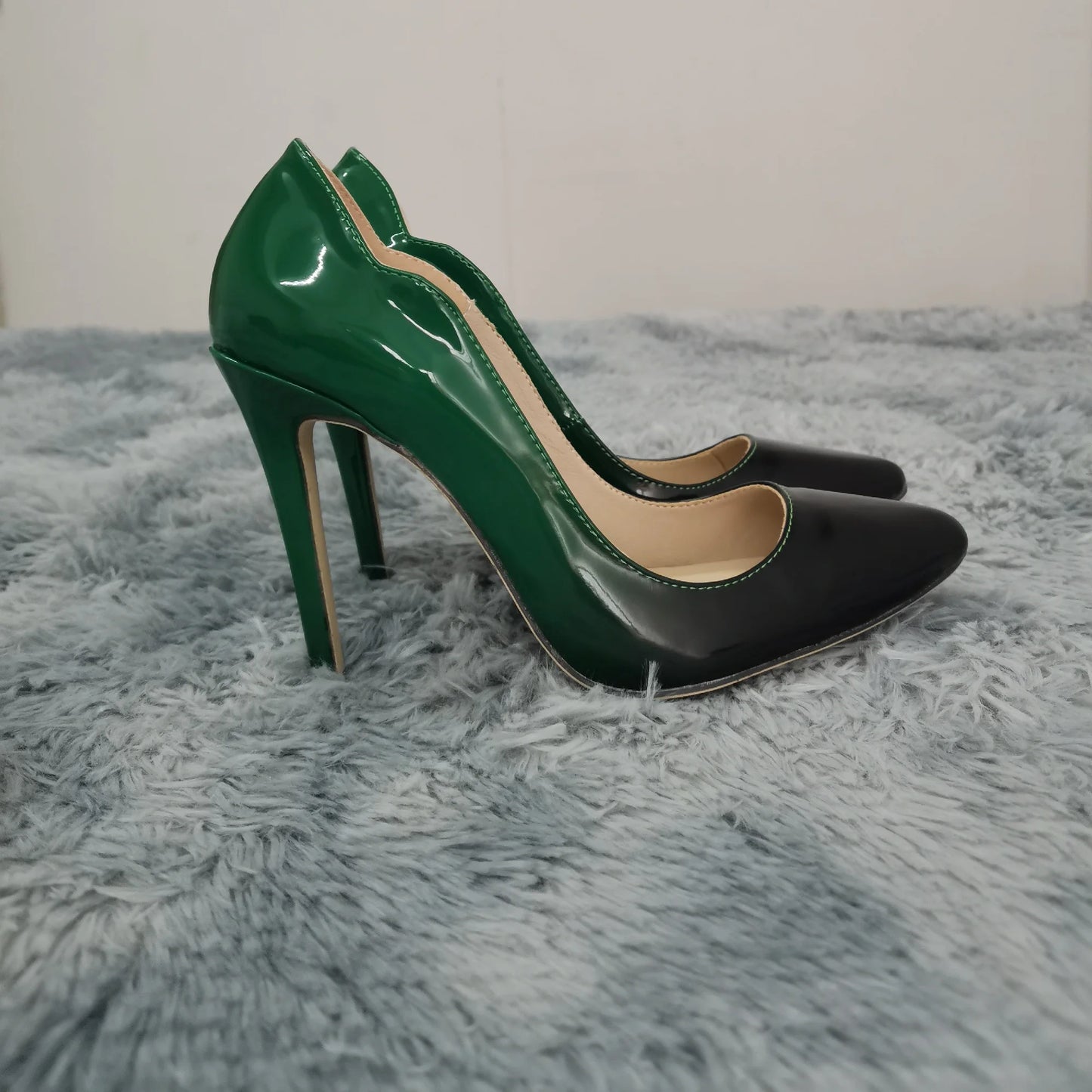 Women Pumps Fashion Sexy 11cm High Heels Classic Pointed Toes Ship-on Stilettos Elegant Thin Heel Jazz Dance Dress Wedding Shoes