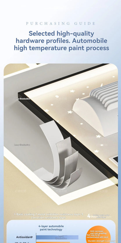 LED Bladeless Fan Light, Living Room Light, Modern Minimalist Smart Remote Control, Master Bedroom Study Ceiling Light 110V/220V