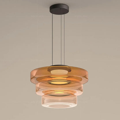 Nordic LED Glass Chandelier for Restaurant Bedroom Dining Room Table Glass Pendant Lights  Home Decoration