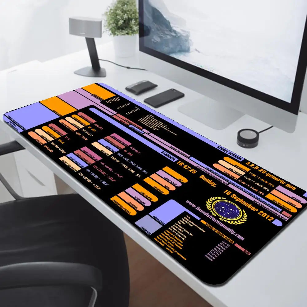 Sci Fi Console Display Table Mat, Jumbo Gamer Mouse Pad, Laptop Pad, Computer Accessories, Game Room Decor, Sci Fi Gifts