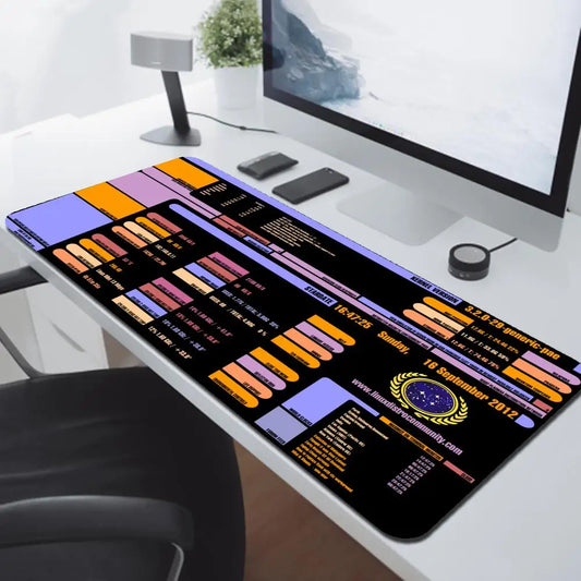 Sci Fi Console Display Table Mat, Jumbo Gamer Mouse Pad, Laptop Pad, Computer Accessories, Game Room Decor, Sci Fi Gifts