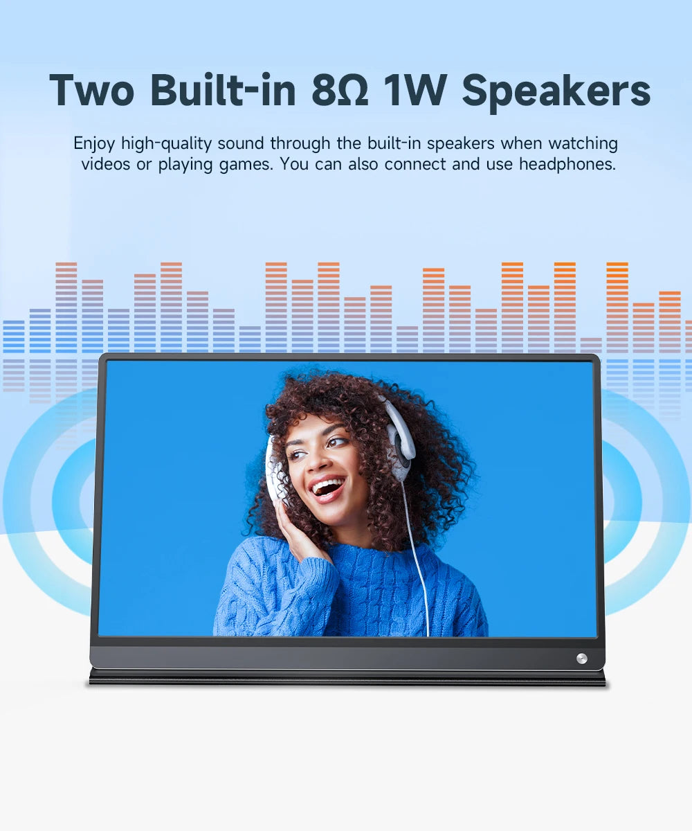UPERFECT 15.6 " Toucscreen Monitor Built-in 10800mAh Rechargercable Battery 1080P FHD USB C HDMI 120Hz Portable Gaming Display
