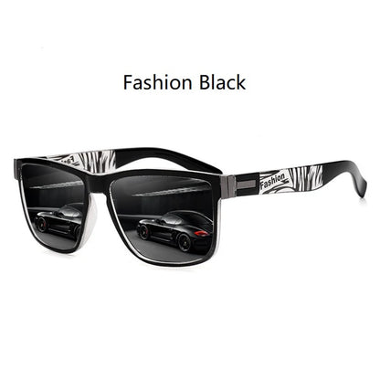 Fashion Classic Square Sunglasses Men Women Driving   Fishing Colorful Trendy Lightweight Outdoor Goggles