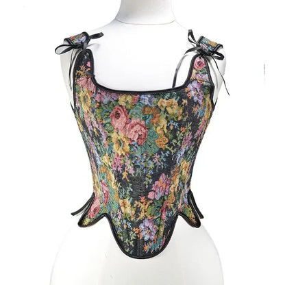 Lolita Tanks Corset Sexy Slimming Bandage Shapewear Women Evening Party Elegant Retro Bustier Top Streetwear Woman Clothes