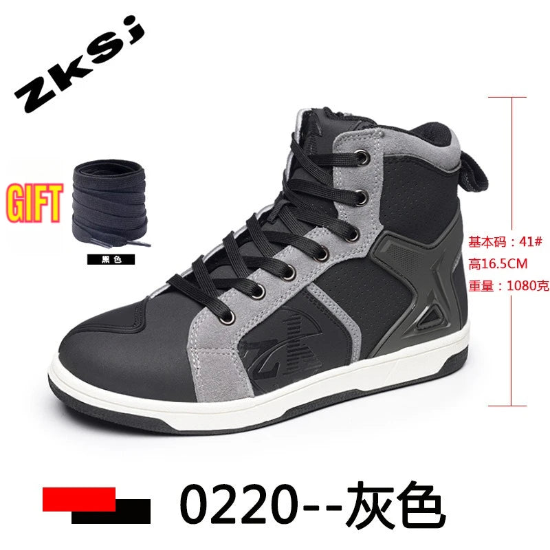 New Arrival Moto Boots Men Motobiker Shoes Motocross Boots Anti Fall Riding Boots for Road Racing Parkour Shoes Knight Equipment