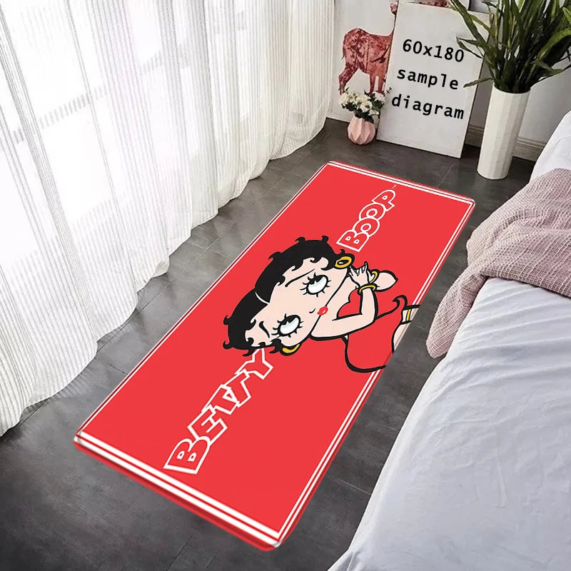 House Entrance Doormat Bettys Boops Hallway Carpet Living Room Rugs Foot Carpets Bathroom Rug Floor Mats Non-slip Home Decor