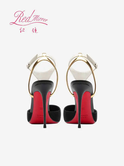 heeled Gladiator sandals Summer Designer Heels for women Luxury Brand Red Bottom High Heels Elegant Ladies Party Shoes women