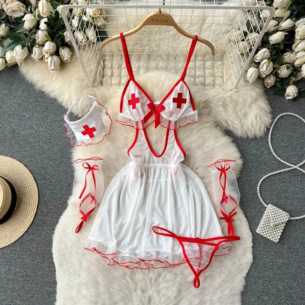 Women Lace Patchwork Velour Strappy Catsuits Fashion One Piece Combination Rompers Erotic Fashion Sexy Bunny Bodysuits Cosplay