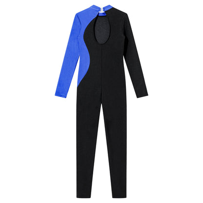 Kids Girls Long Sleeve Gymnastics Leotard Bodysuit Teens Gymnastics Jumpsuit for Girl Children Ballet Dance Costume Dancewear