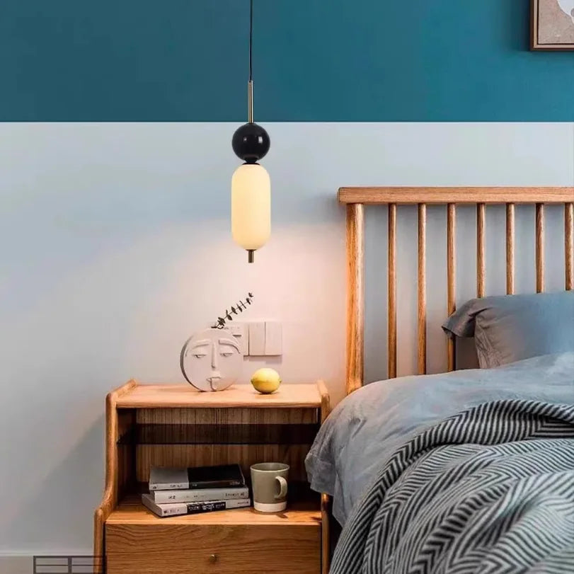 Stone Led Pendant Lights for Hotel Bedside Bedroom Marble Modern Luxury Hanging Lamp Island Kitchen Ceiling Chandeliers Bathroom
