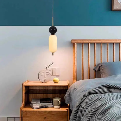 Stone Led Pendant Lights for Hotel Bedside Bedroom Marble Modern Luxury Hanging Lamp Island Kitchen Ceiling Chandeliers Bathroom