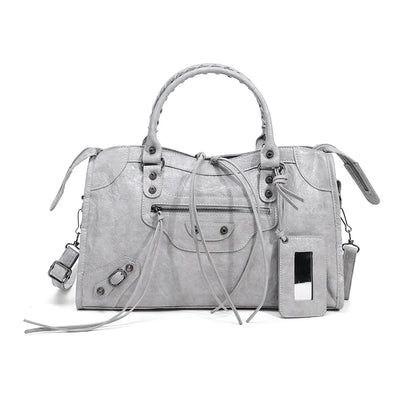 2026 Autumn and Winter Handbag Crossbody Large Capacity City Motorcycle Shoulder Bag Tote Bag for Women Luxury Designer