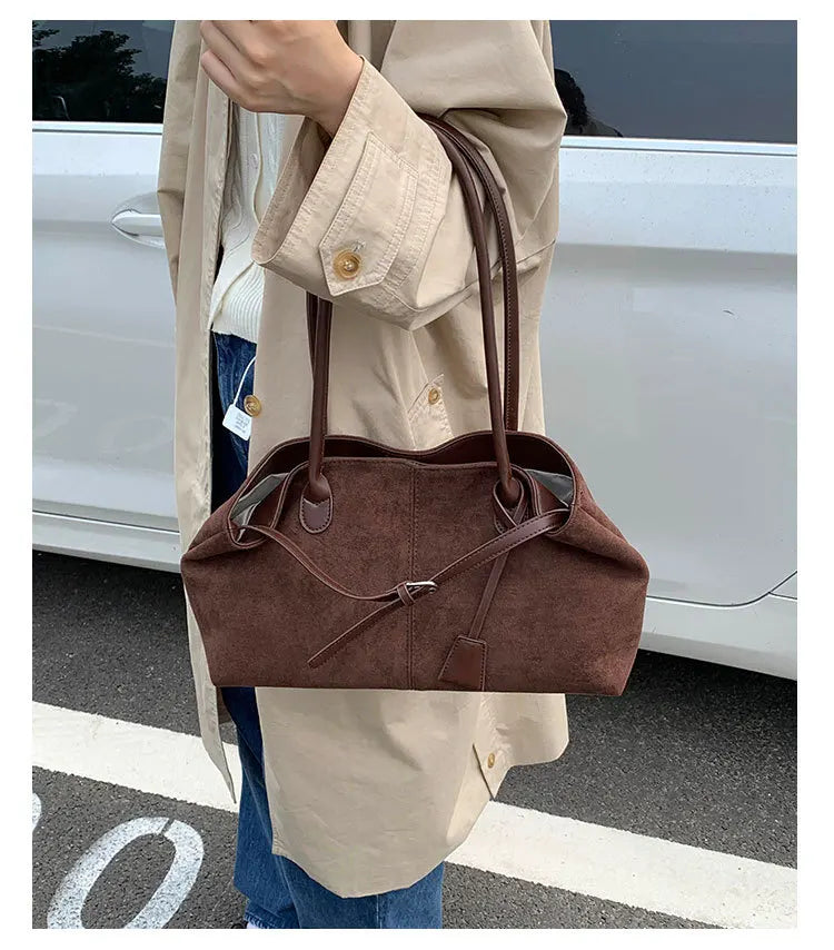 Women's PU Leather Shoulder Bag 2026 Winter New Fashion Retro Underarm Bag Luxury Brand Designer Handbags and Purses Tote Bags