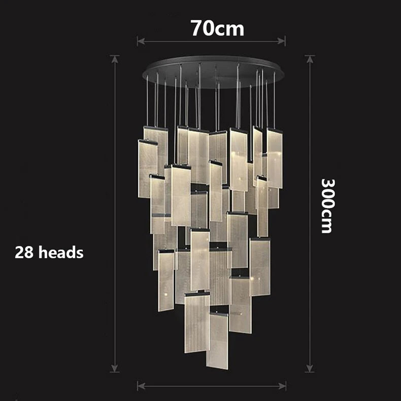Modern home decor led lights pendant light lamps forstaircase Chandeliers for living room hanging light indoor lighting