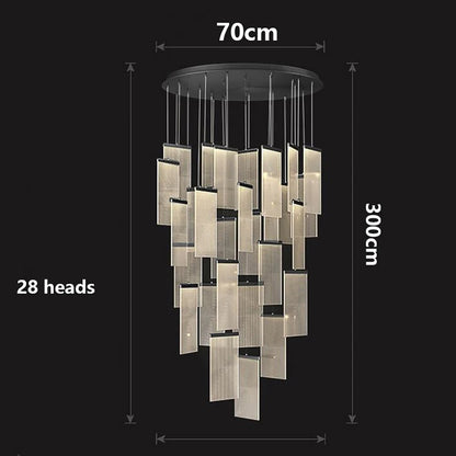 Modern home decor led lights pendant light lamps forstaircase Chandeliers for living room hanging light indoor lighting