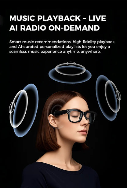 M01 Smart Glasses Video Recording Camera Sunglasses AI Translation Technological Gadgets Sports VR Headphones for Man Woman 2026