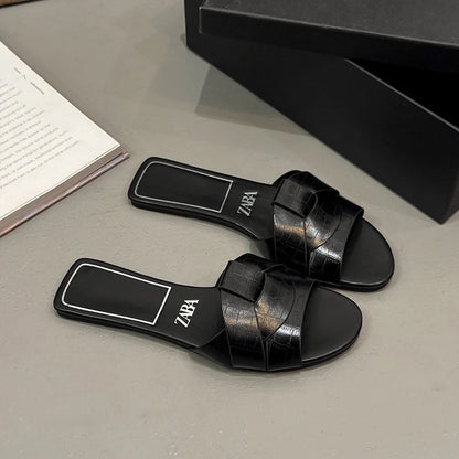 New Summer Designer Women'S Solid Color Fashion Slippers Zapatos De Mujer Women'S Shoes Slippers Women Slippers Women Shoes