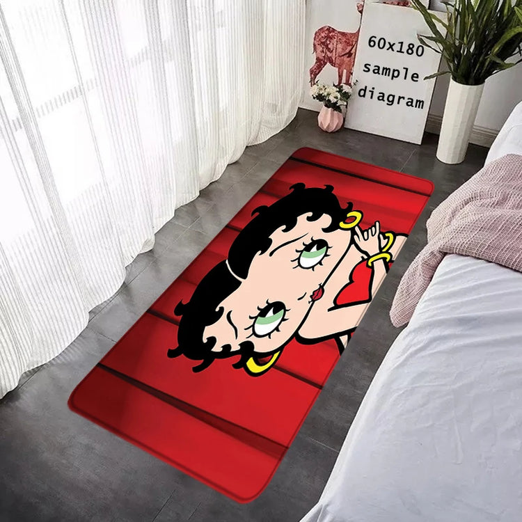 House Entrance Doormat Bettys Boops Hallway Carpet Living Room Rugs Foot Carpets Bathroom Rug Floor Mats Non-slip Home Decor
