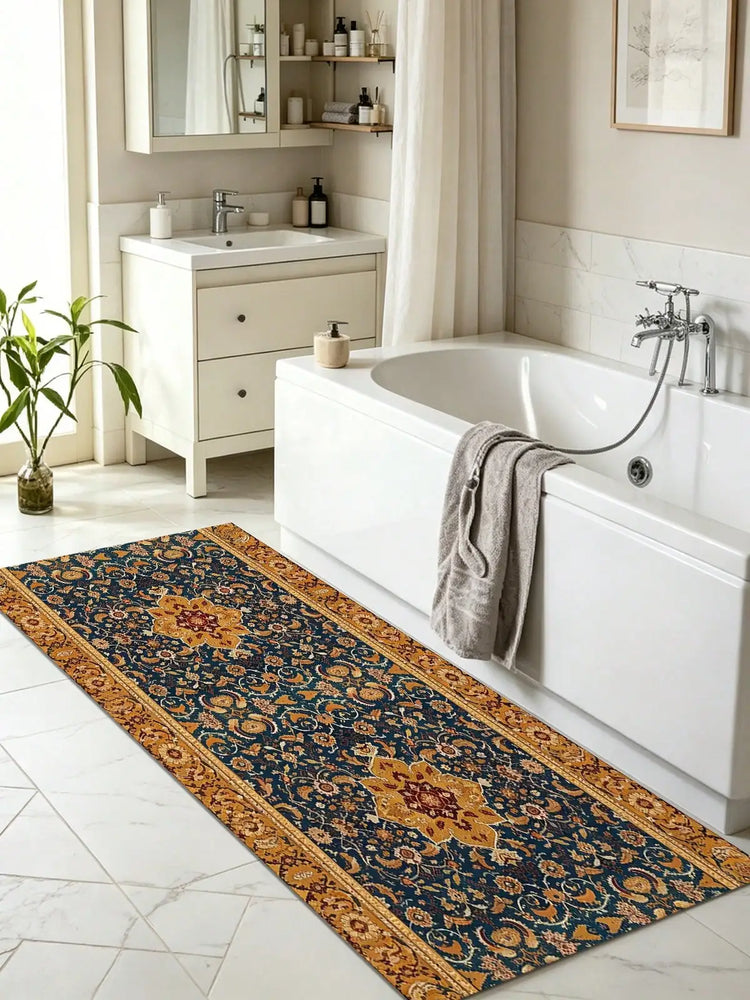 Bohemian Mandala Geometric Pattern  Runner Rugs Aisle Runners Long Carpet Featuring Water Absorption  Anti-Slip Properties Suitable Restaurants Kitchens Bedrooms Laundry Room Corridors Christmas  Halloween Wedding  Birthday D