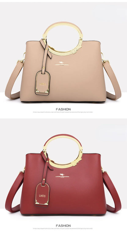3 Layer Large Capacity Tote Bag Luxury Handbags Women Bags Designer Shoulder Bag High Quality Soft Leather Purses and Handbags