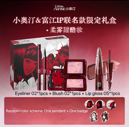 Little Ondine Limitate Gift Box 3D Floating Shadow Blush Palette Lip Tint Eyeliner Pencil Mascara blush Lipstick Makeup Set
