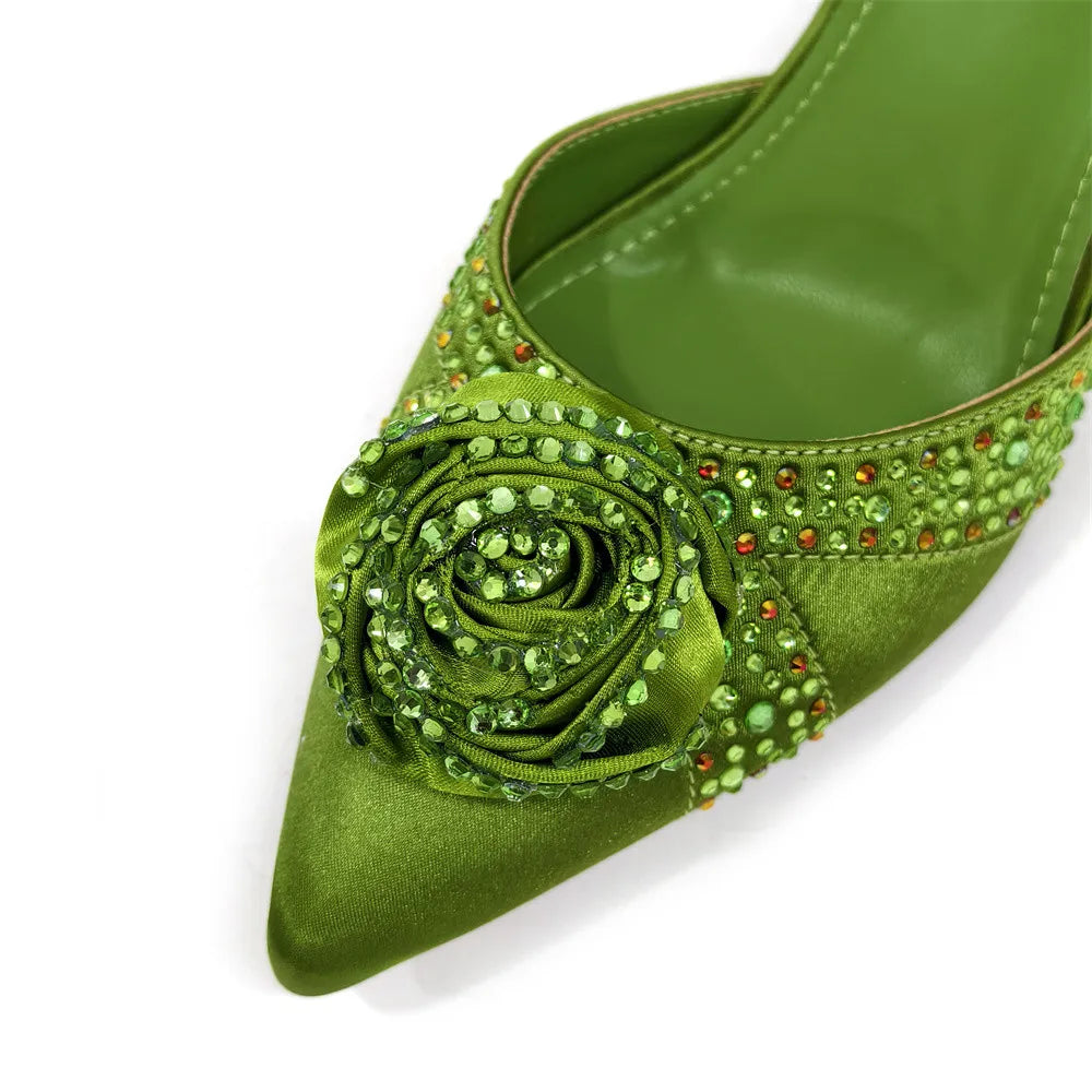 Doershow Beautiful High Quality African Style Ladies Shoes And Bags Set Latest Silver Italian Shoes And Bag Set For Party