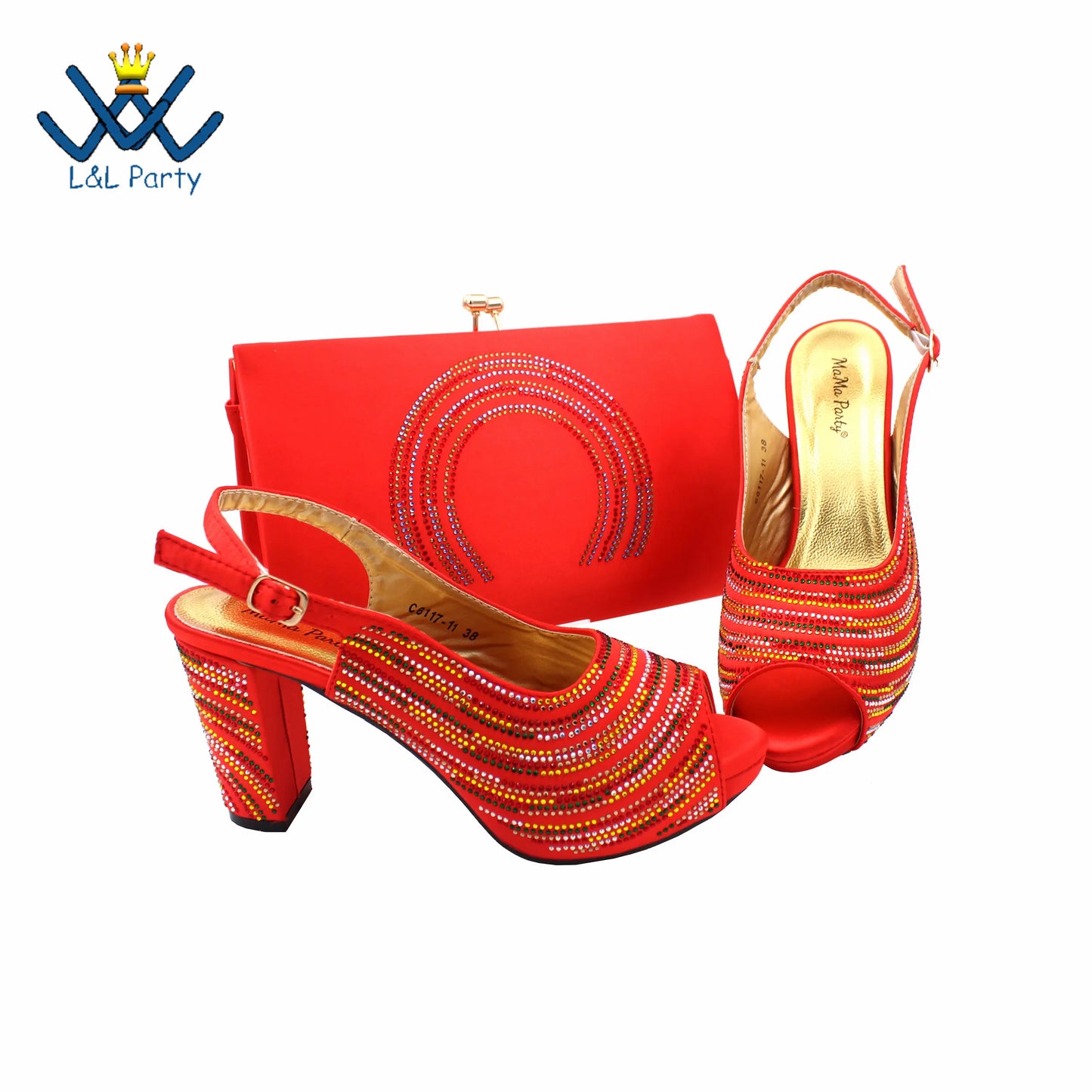 2023 Classics Peep Toe Lemon Green Color Hot Sale Sandals High Quality Women Shoes and Bag Set with Platform for Brithday Party