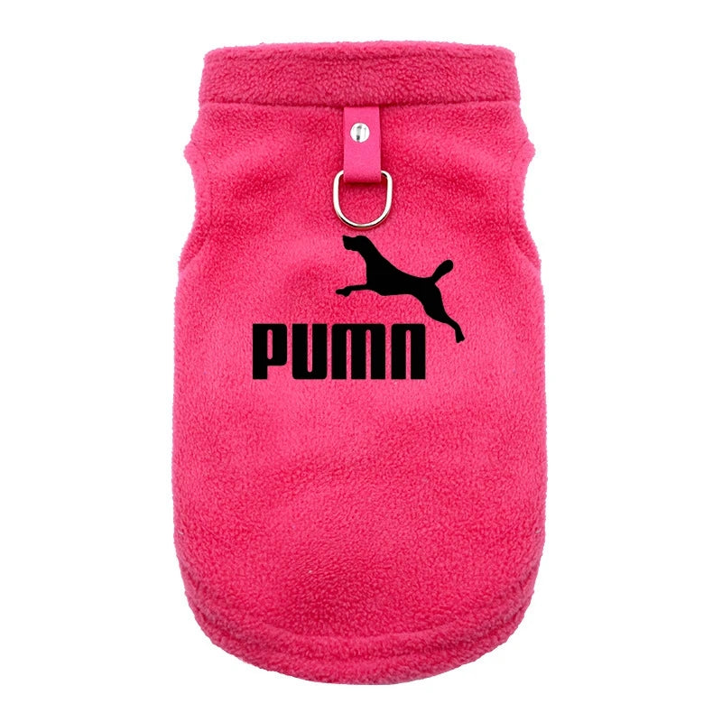 Dog Clothes harness vest Small Soft Fleece Coats Autumn Winter Warm Dogs Pets Clothing Brand Pullover