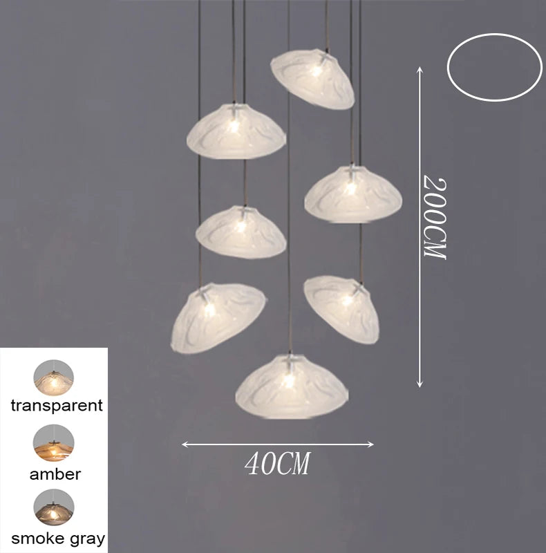 Modern Stair chandelier Pendant lights indoor lighting Ceiling lamp hanging light led Chandeliers for living room indoor lightin