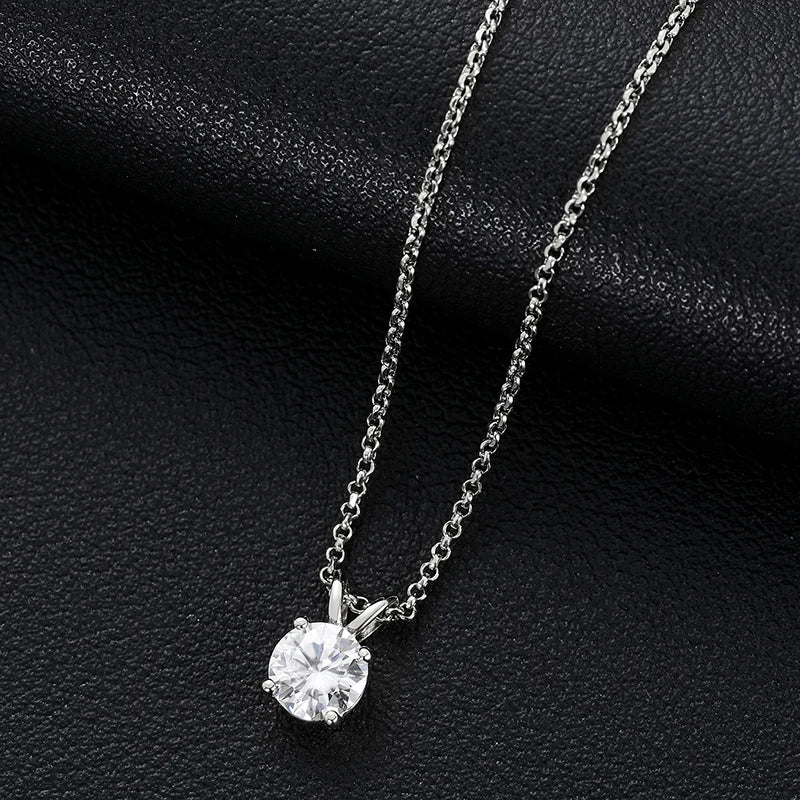 Special Price 3-15CT Moissanite Pendant Necklace With Certificate For Women Original Real 925 Silver Solitaire Wedding Jewelry