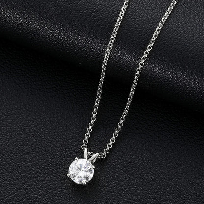 Special Price 3-15CT Moissanite Pendant Necklace With Certificate For Women Original Real 925 Silver Solitaire Wedding Jewelry