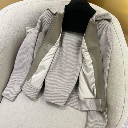 Women Cashmere Coat  Natural Mink fur Jacket Soft H904
