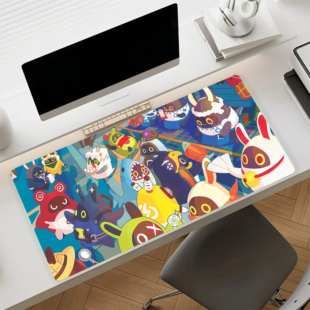 Game Zenless Zone Zero Bangboo Mouse Pad Anti Slip Rubber Edge Locked Thickened Laptop Gaming Desk Mat