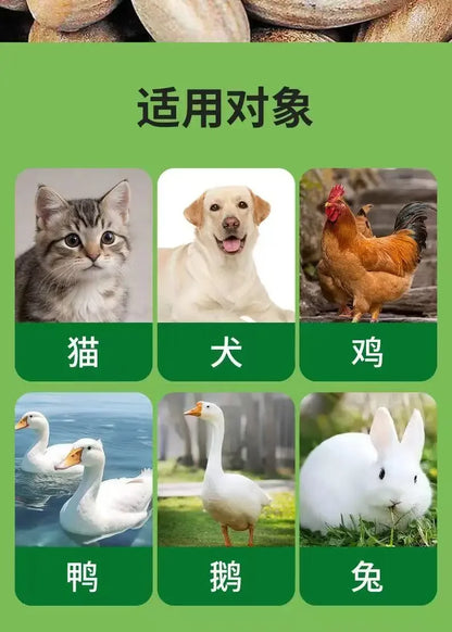 Deworming for pet cats and dogs can eliminate Torreya caris roundworms, nematodes, fleas and lice both inside and out