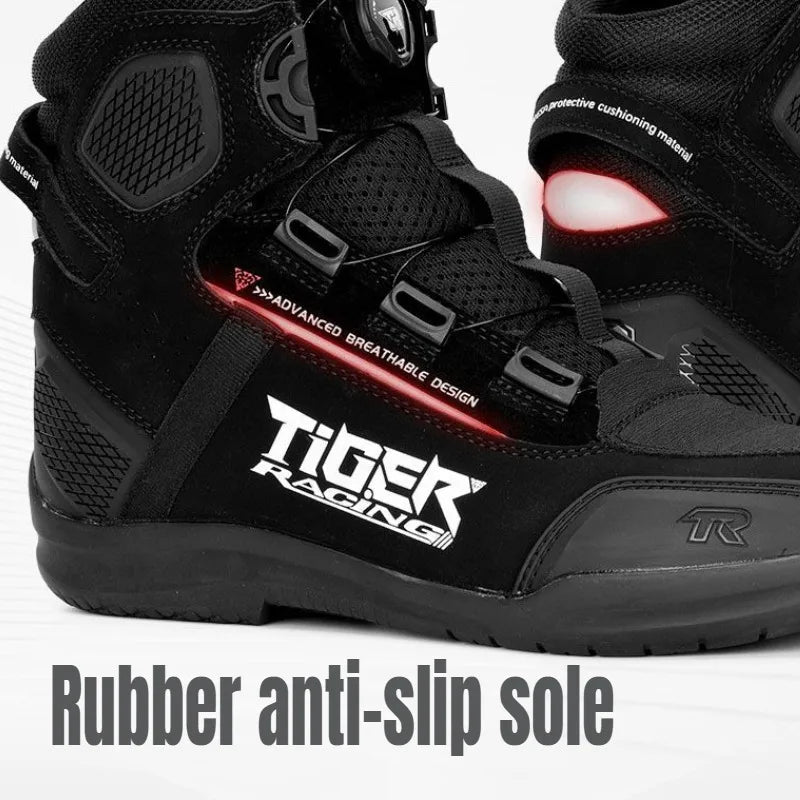Moto Shoes for Men, MTB Cycling Shoes, Winter Hiking High-Cut Boots, Tenis Masculino, Road Bicycle Sneaker，Casual Shoes