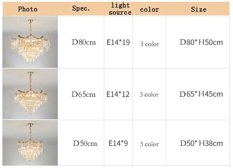 Nordic Luxury Ceiling Chandeliers Modern LED Crystal Pendant Lights for Bedroom Living Room Light Fixtures AC100-240V