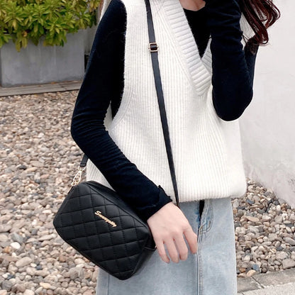 Fashion PU Leather Women Shoulder Bags Luxury Design Quilted Shopper Bag Female Casual Crossbody Bags Female Small Handbag Purse