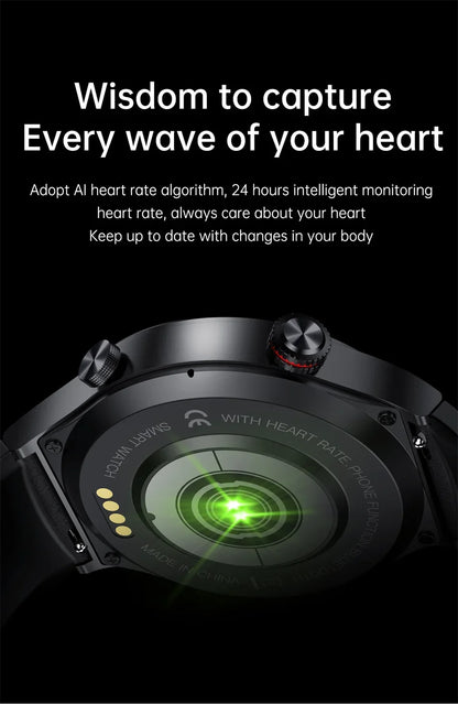 GPS ECG+PPG Bluetooth Call Smart Watch Men 2025 Sports Bracelet NFC Waterproof Custom Watch Face Men SmartWatch For IOS Android